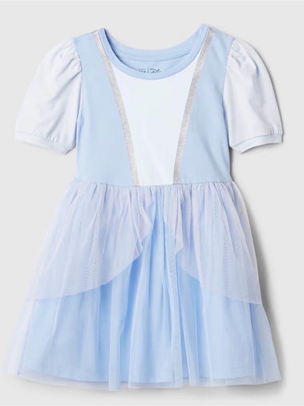 Baby GAP Disney Princess Cinderella White and Blue Princess Tulle  Size 2 Years